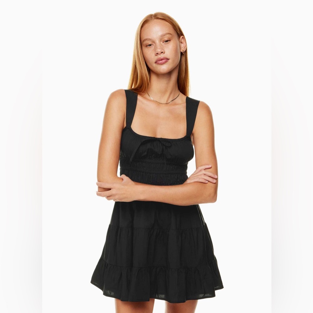 ARITZIA - Black Sleeveless Tiered Dress